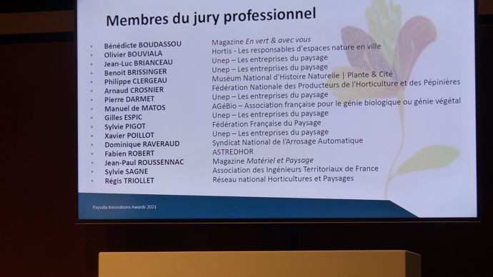Les membres du jury professionnel.