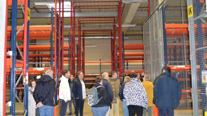Visite du nouvel entrepôt logistique du groupe situé dans le Lot.