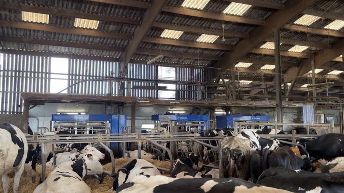 La salle de traite a laissé place aux robots de traite depuis 2013. Une stalle supplémentaire a été ajoutée en 2024, permettant d'augmenter le troupeau de 30 vaches laitières.