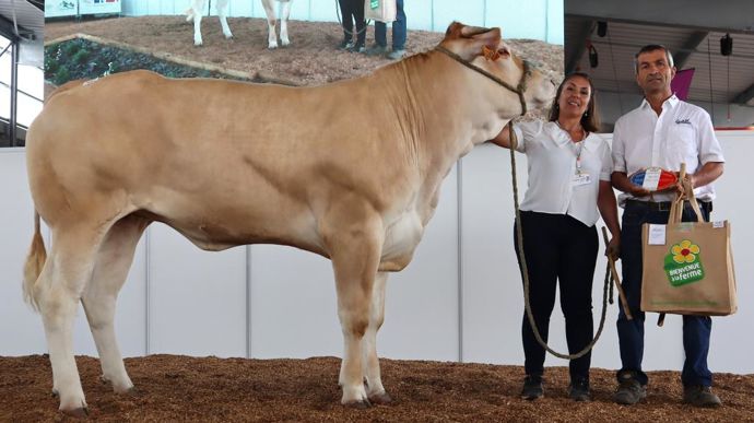 La jeune femelle championne, Tulipe, appartient à Max Laparre (Lot-et-Garonne).
