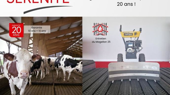 Comme à chaque édition, Bioret Agri figure au palmarès. Il reçoit cette année une étoile pour le Pack Sérénité, un contrat d’entretien sur le tapis de sol Magellan 25 assorti d’une garantie de vingt ans. Il assure à l’éleveur la durabilité du tapis Magellan 25 grâce à un entretien tous les deux ans pendant dix ans.