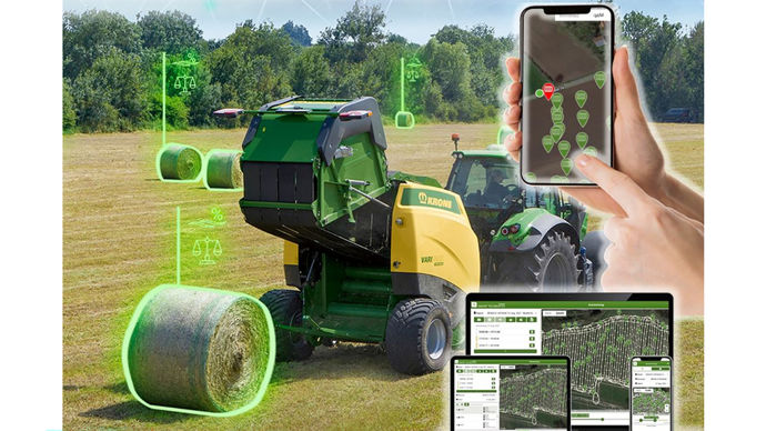 Krone reçoit une étoile pour son application SmartBale App. Elle est destinée à analyser au champ depuis son smartphone, les données balle par balle (humidité, poids, dimensions) ainsi que la globalité du chantier réalisé (nombre de balles, leur localisation).