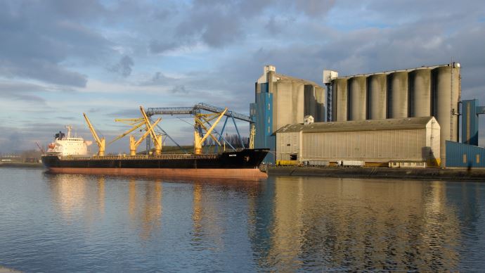 Port de Rouen, export, céréales