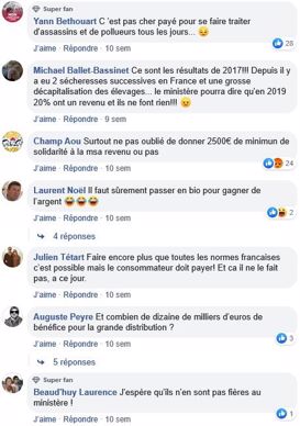 post facebook revenus agricoles 2017 etude insee