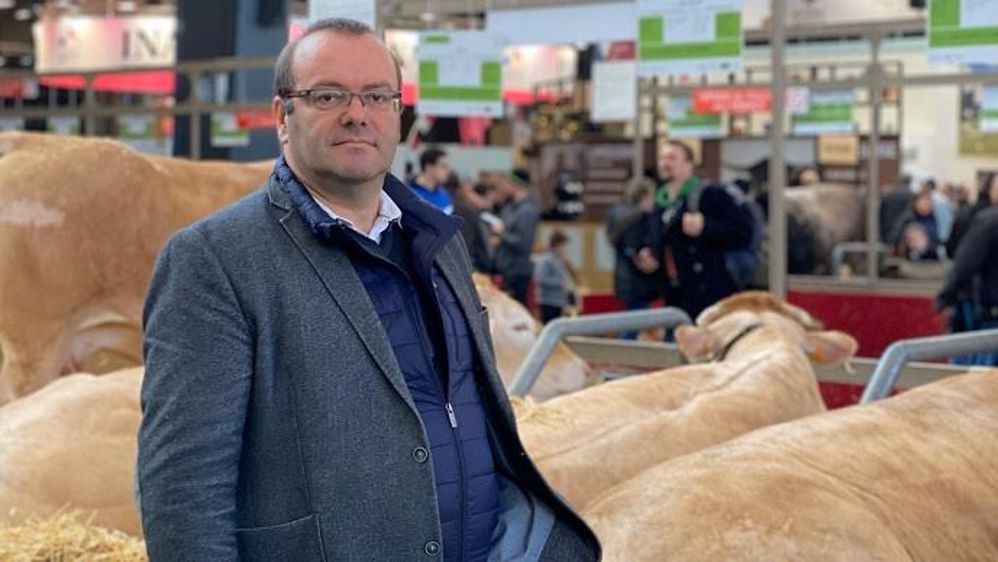 Olivier Damaisin, député du Lot-et-Garonne, lors du salon de l'agriculture 2020.