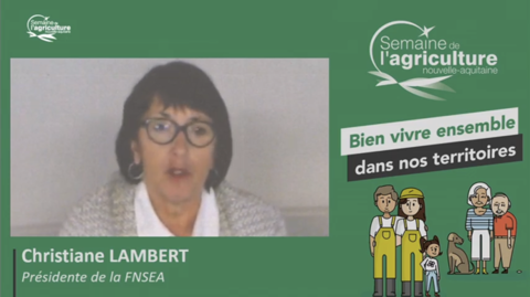 Christiane Lambert prône le dialogue pour reconnecter agriculteurs et citadins. Christiane Lambert prône le dialogue pour reconnecter agriculteurs et citadins.
